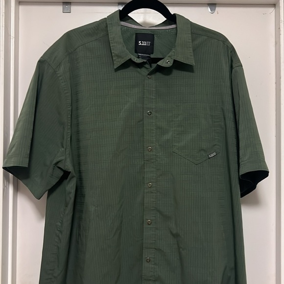 5.11 Aerial Short Sleeve Shirt - Greenzone XL - Picture 2 of 6
